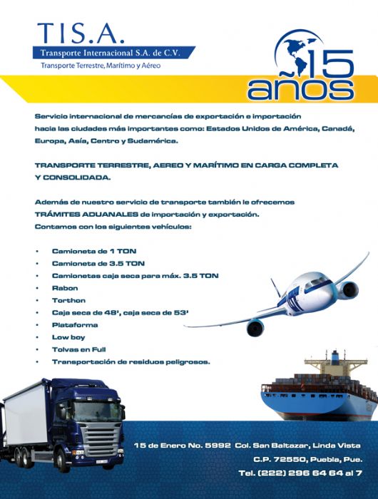 Transportes.Nacionales e Internacionales.